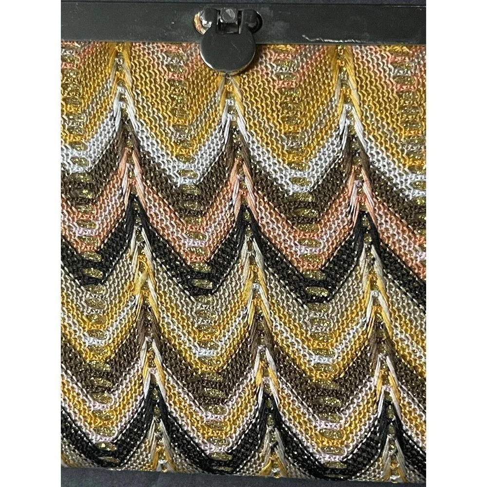 Womens Vintage Wristlet Fabric Clutch Wallet Cocktail Evening Handbag ￼